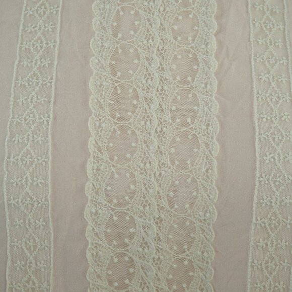 Vintage 80s Silk Lace Top - Picture 2 of 8